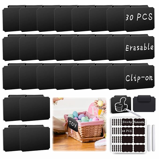 81-Piece Set of Basket Labels Clip On by EASYLIFELIFEEASY