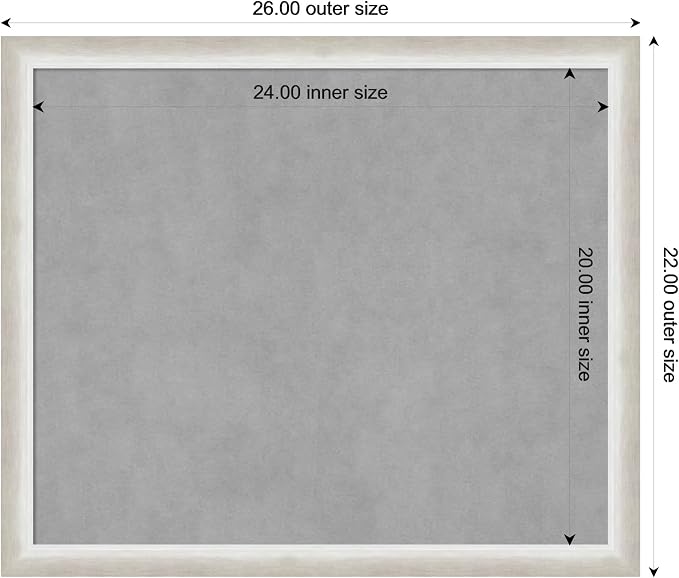 Amanti Art Silver Framed Magnetic Board 22x26 Medium Vision Board - Image 4