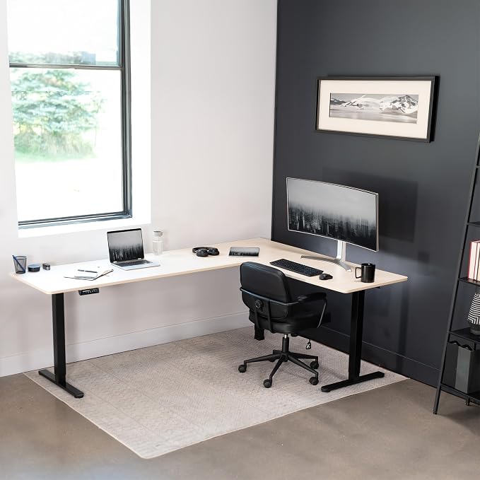 VIVO Electric Corner 84 x 63 inch L-Shaped Standing Desk, Memory Height - Image 7