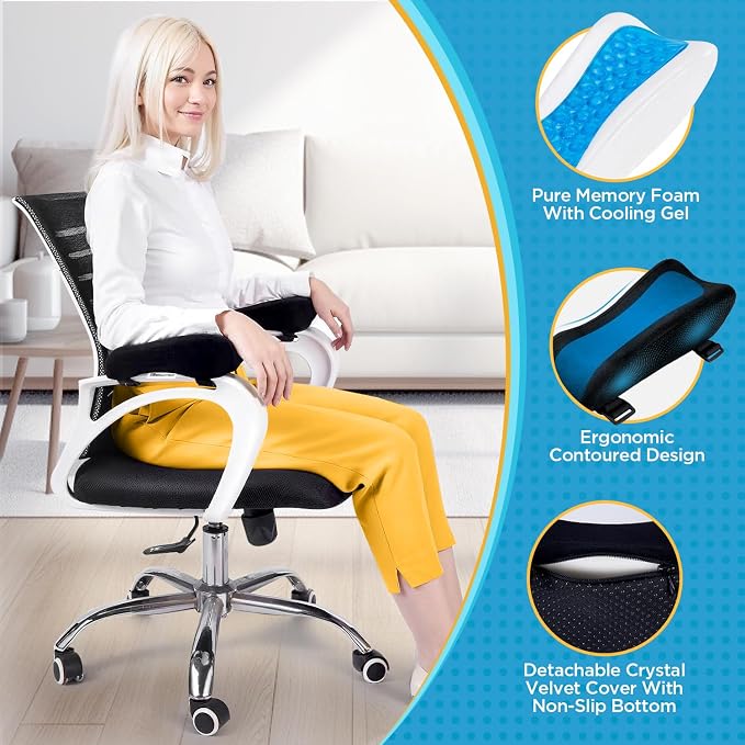 BEAUTRIP Ergonomic Armrest Pads- Office Chair Arm Rest Cover Pillow - Image 2