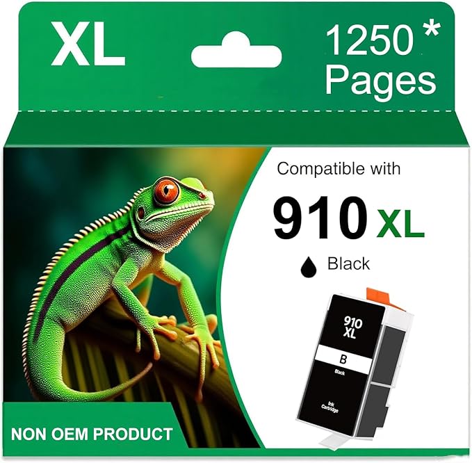 910 910XL 8020 Black Ink Cartridges for Printers Replacement for HP 910XL 910 XL Black Ink Cartridge for HP910 HP910XL for HP Ink 910 for OfficeJet Pro 8025 8035 8010 8015 8018 8020 8022 8028 8030-DeskLoop Office
