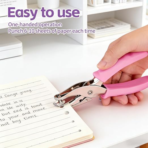 2 Pack Single Hole Punch, 1/4" & 1/8" Hole Puncher, Small One Hole Punch - Image 4