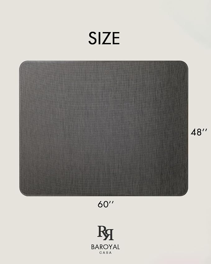 Baroyal Office Chair Mat for Hardwood Floor Under Desk Computer Rolling Chair - Image 6