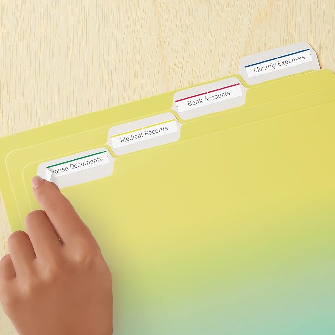 Avery File Folder Labels on 4" x 6" Sheets, Removable Adhesive, 2/3" x 3-7/16" - Image 4