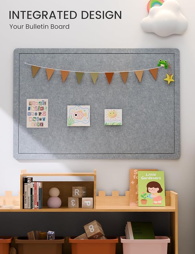 Fluxynara Bulletin Board, 35.4" x 23.6" Cork Board Alternative - Image 6