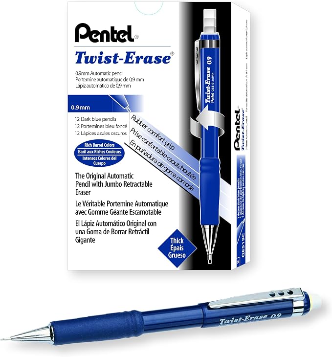 Pentel Twist-Erase III Mechanical Pencil, Box of 12 by PentelofAmerica