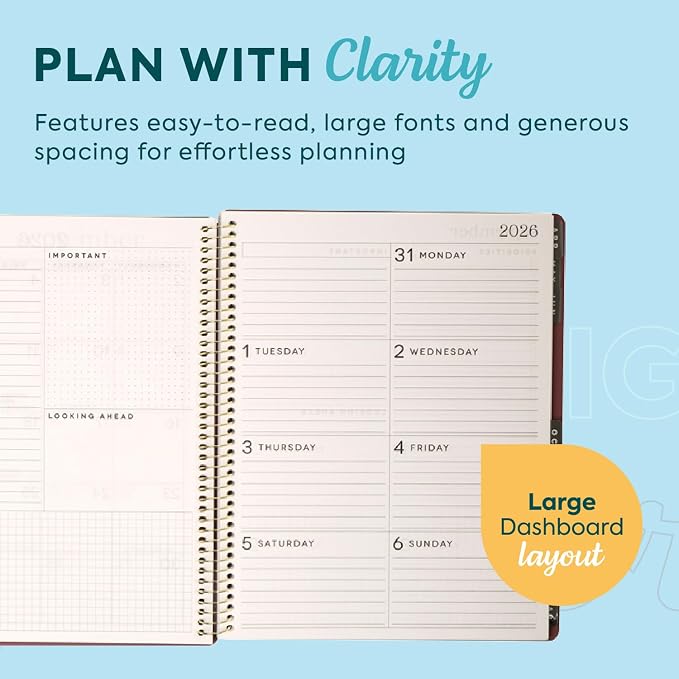 GO BIG Large-Print Planner April 2026–June 2027, 15-Month Twin-Loop-Bound - Image 3