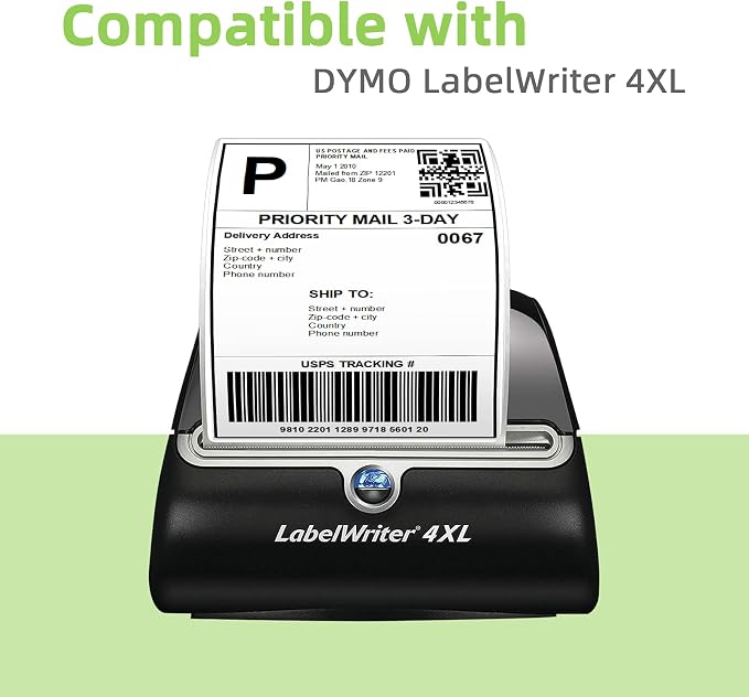 Compatible 4" x 6" Direct Thermal Label Replacement - Image 4