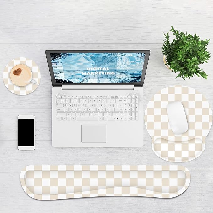 Ergonomic Mouse Pad with Wrist Rest and Keyboard Wrist Rest, Mousepad and - Image 6