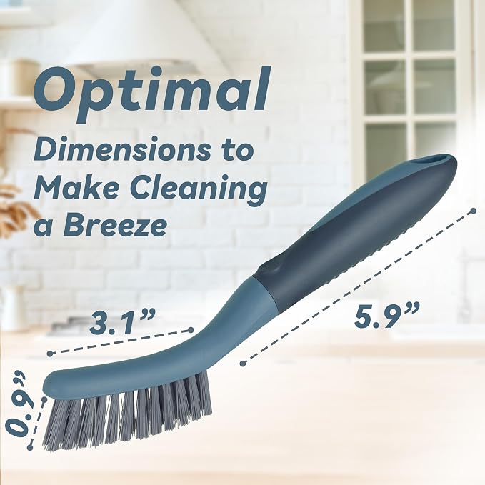 2 Packs Small Brushes for Cleaning, Stiff Bristle Grout Scrub Brushes for - Image 2