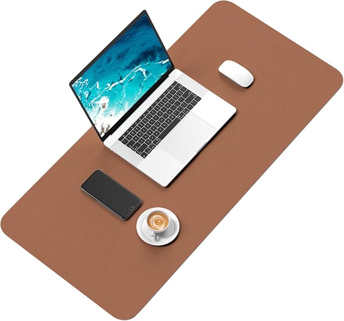 Hsurbtra Desk Pad, XL Extended Mouse Pad, Waterproof Desktop Blotter Protector - Image 2