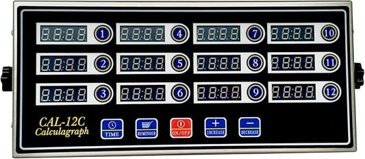 12 Channel Kitchen Timer Digital Kitchen Timer Loud Alarm Cooking Calculagraph by kitchentimer