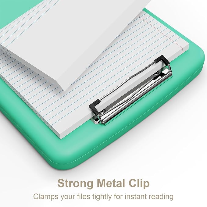 Piasoenc Clipboard with Storage, 8.5 x 11 Organization Box with Pen Holder and - Image 4