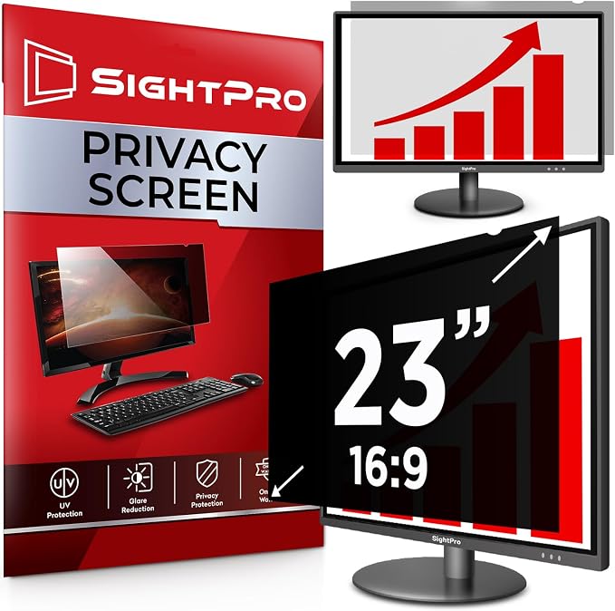 SightPro 23 Inch 16:9 Computer Privacy Screen Filter by SightPro