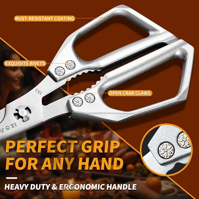 Huusk Seafood Scissors Silver - Image 5