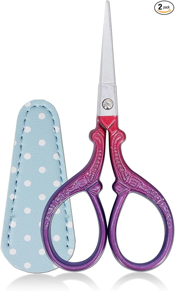 3.6 inch Sewing Crafting Scissors Stainless Steel Embroidery Scissors by Hisuper