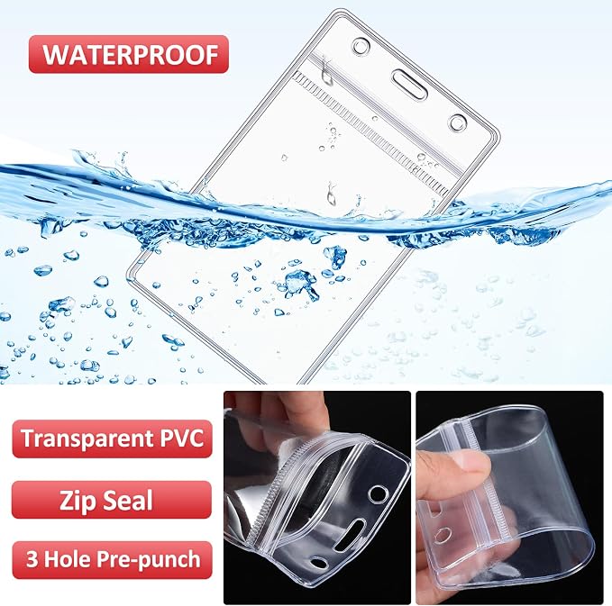 Marspark 300 Pcs ID Badge Holder - Image 3