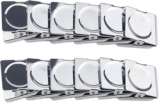 Ogrmar 12 Pack Magnetic Clips, 1.2 Inch Heavy Duty Stainless Steel Refrigerator by Ogrmar