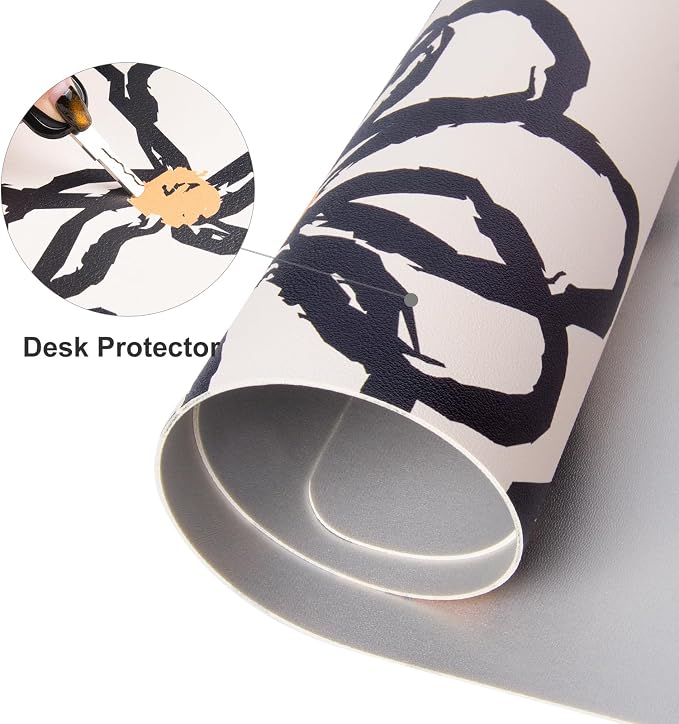 Colorful Star Leather Waterproof Desk Pad, Large Computer Keyboard Mat - Image 7