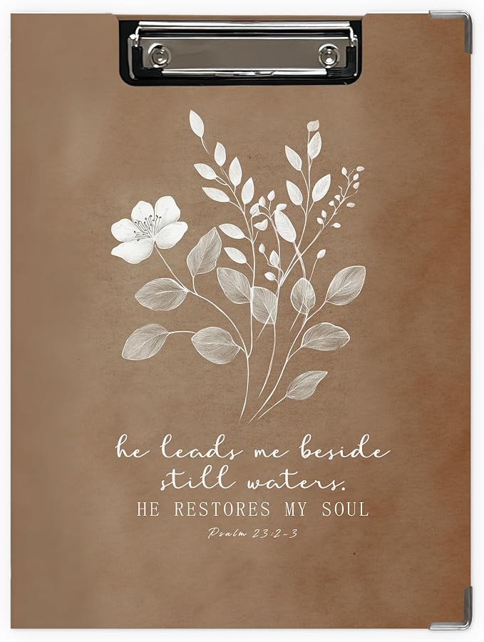 Christian Floral Clipboard, Christian Gifts by Unknown