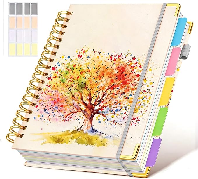 Hardcover Spiral Notebook Journal by dilitego