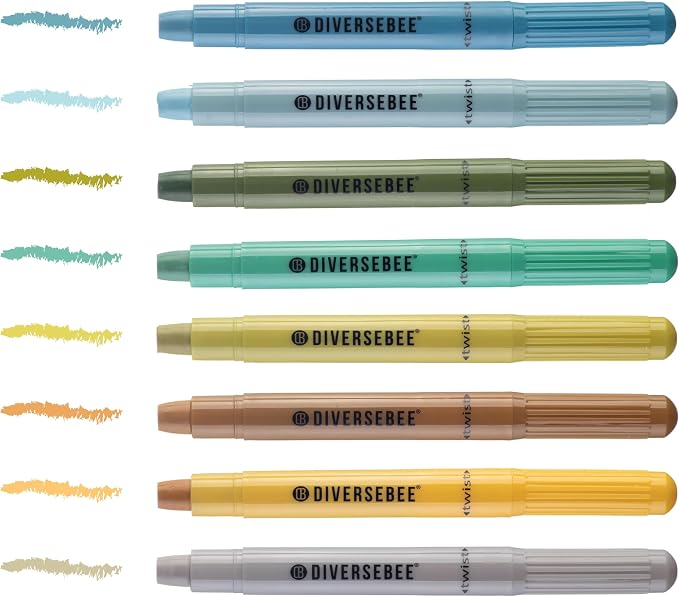 DIVERSEBEE Bible Highlighters and Pens No Bleed, 8 Pack Assorted Colors Gel - Image 2