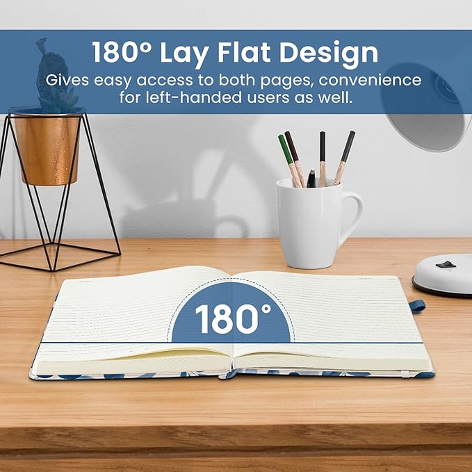 Lined Journal Notebook for Women & Men, Hardcover Leather Journal for writing - Image 4