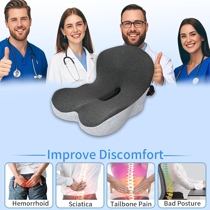 Memory Foam Seat Cushion, Office Chair Cushion - Image 6