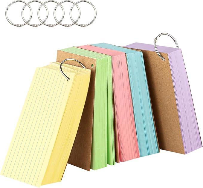500PCS 3x5 Colored Index Cards by Goefun