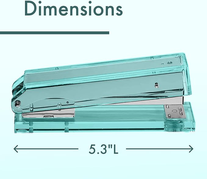 OfficeGoods Acrylic Stapler – Aesthetic & Durable Green Desk Staple - Image 4