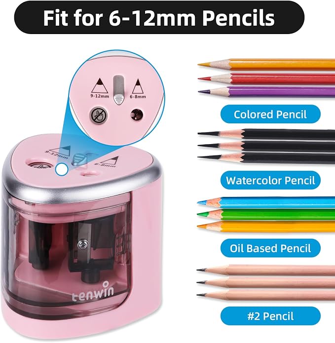 tenwin Electric Pencil Sharpener - Image 2