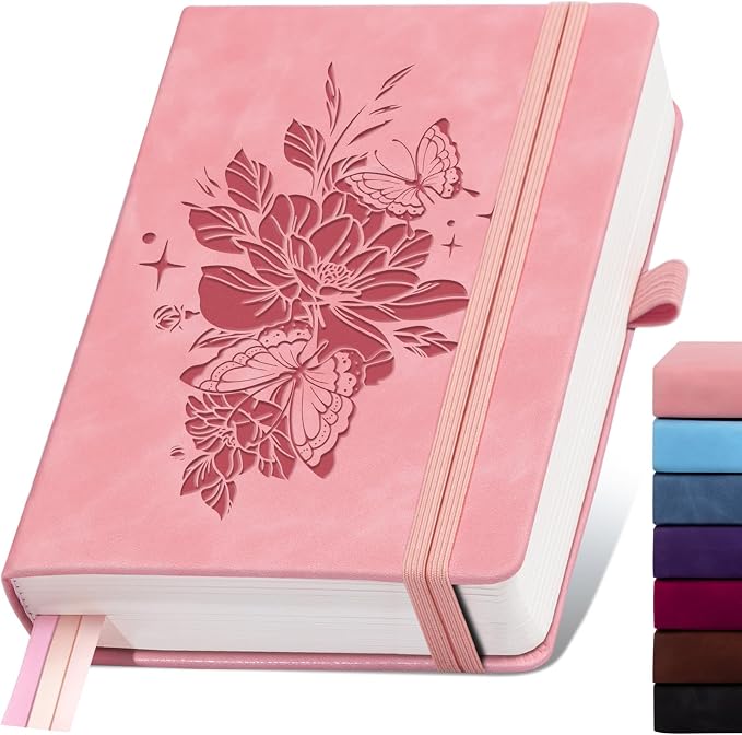Blank Journal Notebook 365 Pages, A5 Leather Sketch Book by ALKALO