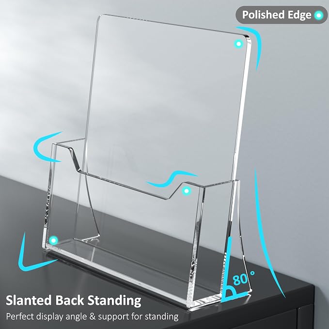 Acrylic Brochure Holder 8.5 x 11 inch 6 Pack - Image 3