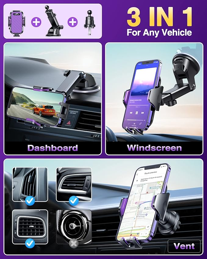 VANMASS Phone Holders for Your Car 2026 Ultimate Phone Mount Military-Grade - Image 4