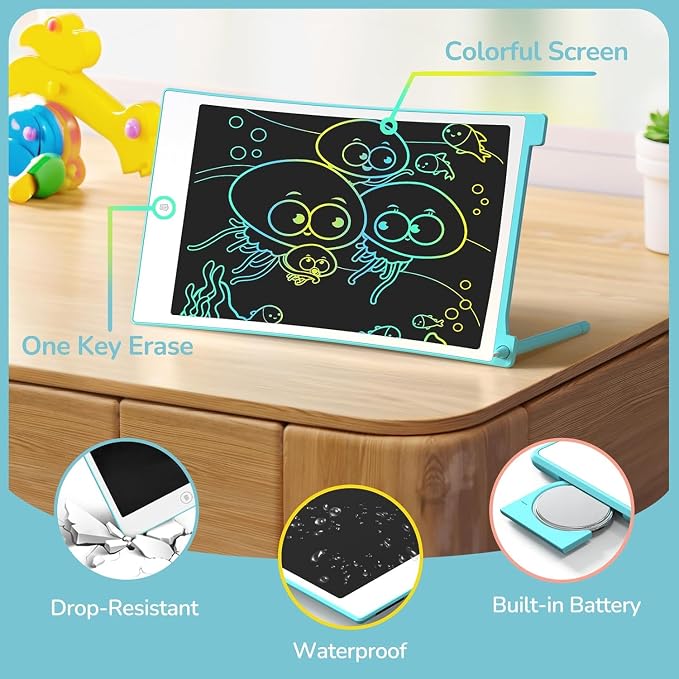 TECJOE 4 Pack LCD Writing Tablet, 8.5 Inch Colorful Drawing Board, Kids Travel - Image 4