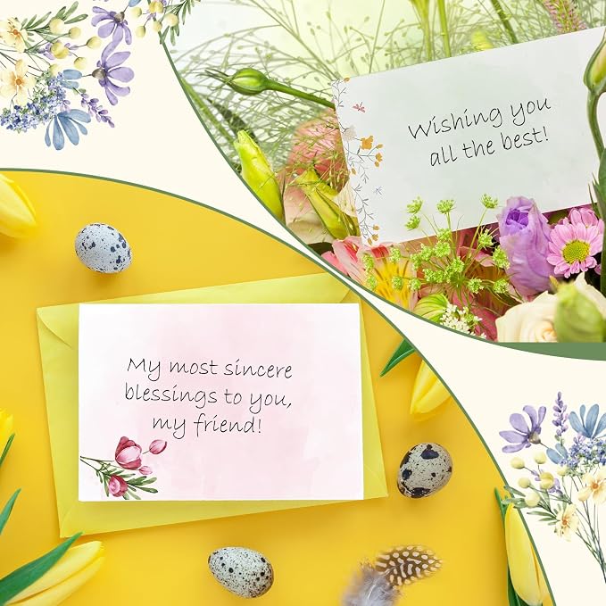 Spiareal 100 Pcs Blank Note Cards Blank Decorative Notecards Index Cards Bulk - Image 4