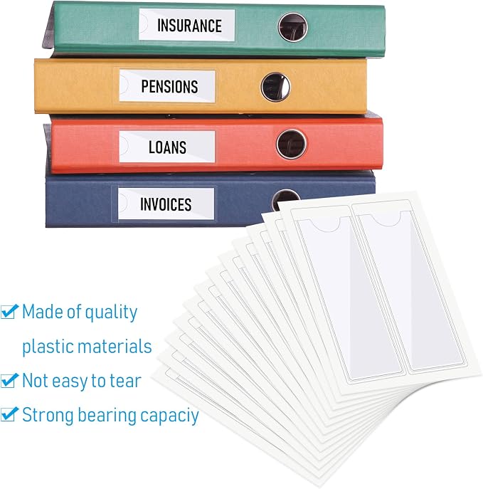 Chinco 30 Pack Self-Adhesive Index Card Pockets - Image 5