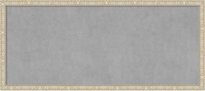 Amanti Art Silver Framed Magnetic Board 22x50 Oversize Vision Board by AmantiArt