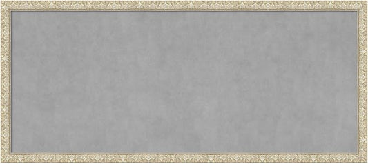 Amanti Art Silver Framed Magnetic Board 22x50 Oversize Vision Board by AmantiArt