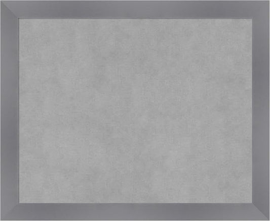 Amanti Art Grey Framed Magnetic Board 18x22 Small Vision Board by AmantiArt