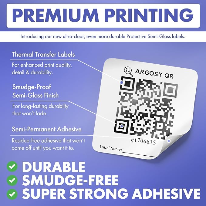 Code Smart Labels for Storage Bins – 40 Pack 2x2 Inch – Won't Peel Off – USA - Image 6