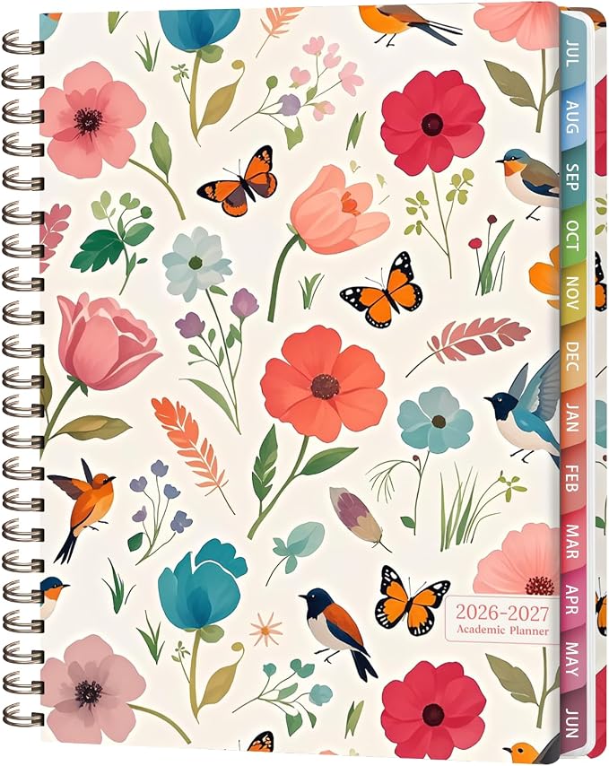 Planner 2026-2027, Weekly and Monthly Academic Year Calendar Planner, July 2026 by VALOME