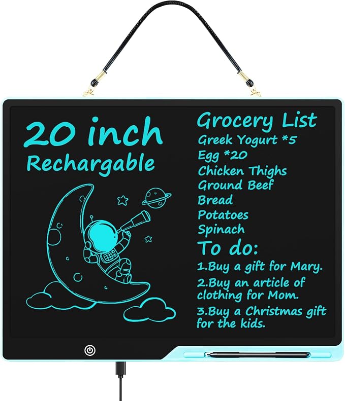 20 Inch LCD Writing Tablet for Kids, Extra-Large Drawing Tablet for Adults by QIAOBUQI