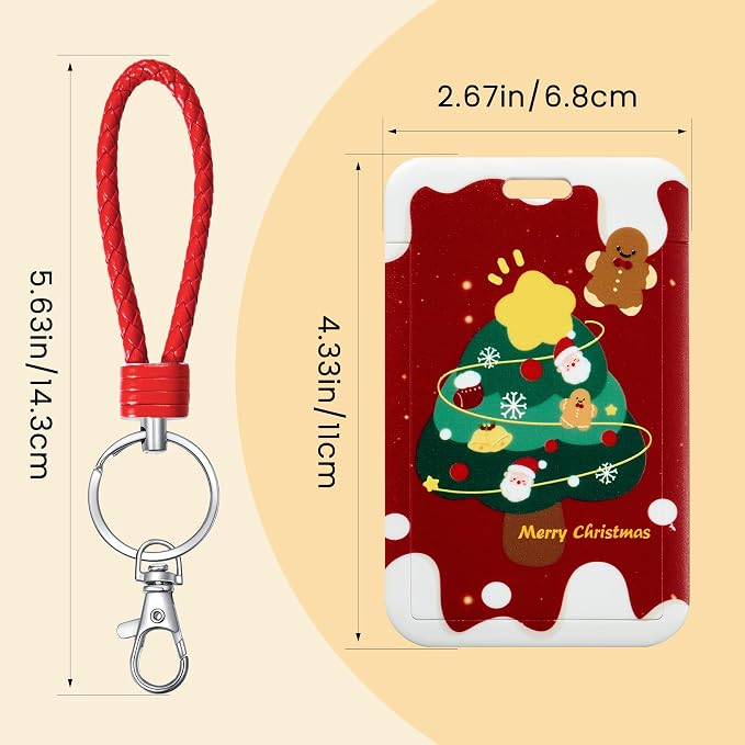 ID Card Badge Holder Key Chain - Image 2