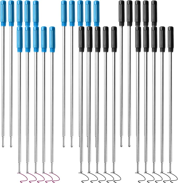 0.7 mm Ballpoint Ink Twist Pen Refills, Stationery Compatible by Yenovo