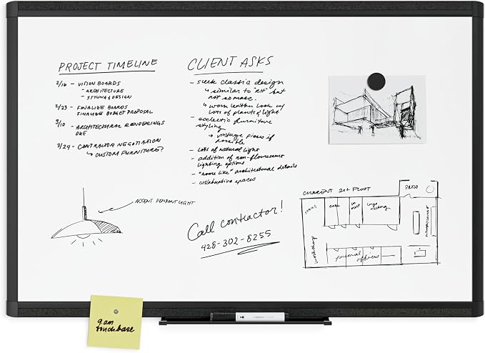 U Brands PINIT Magnetic Dry Erase White Board - Image 2