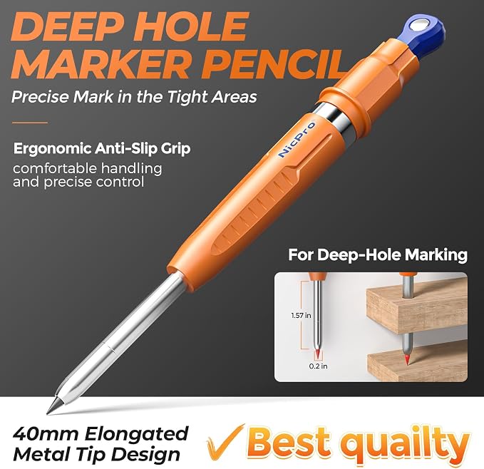 Nicpro New 7-in-1 Magnetic Carpenter Pencils - Image 4