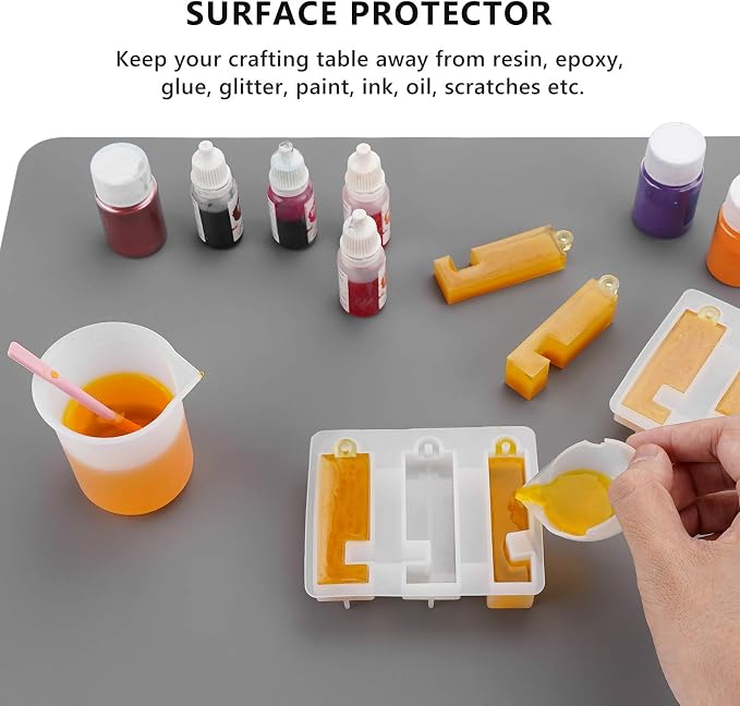 Gartful 3PCS Silicone Sheet for Crafts, Epoxy Resin, Jewelry Casting Molds - Image 4
