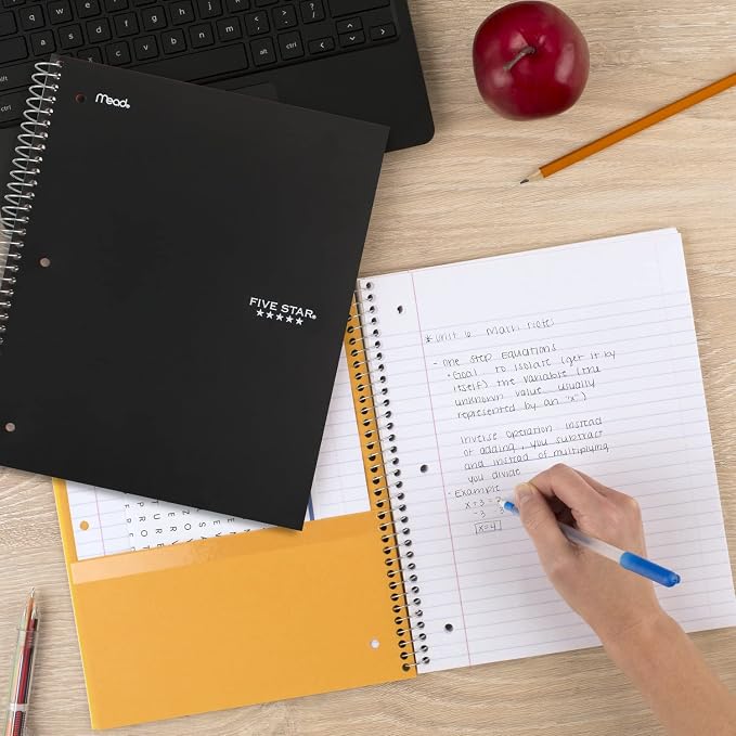 Five Star Spiral Notebook + Study App, 5 Subject, College Ruled Paper, 8-1/2" x - Image 7