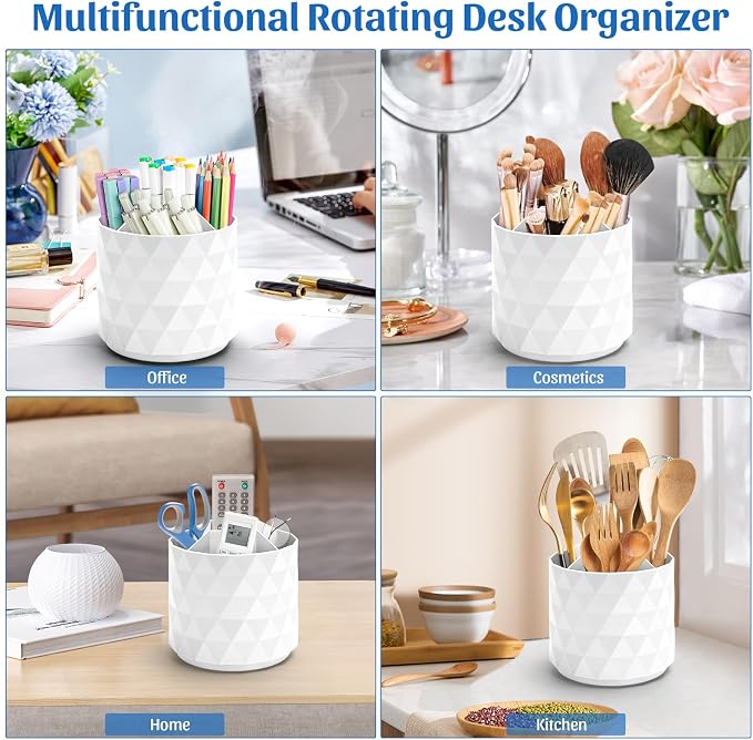 minimaliving Desk Organizer, Sparkling Diamond-like Pen Holder - Image 3